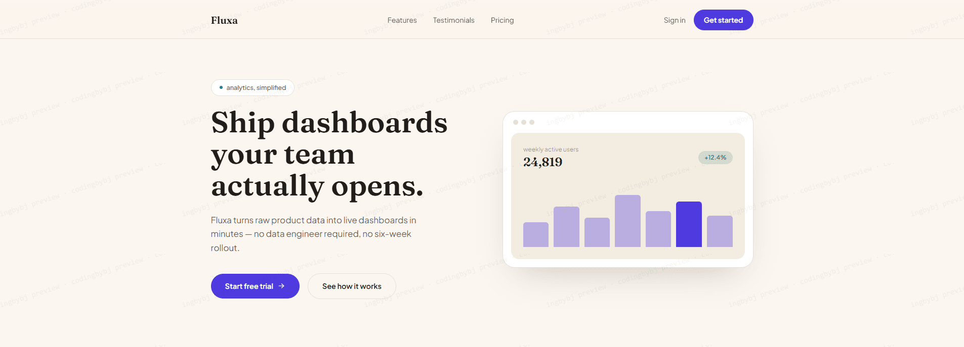 Launchpad template preview